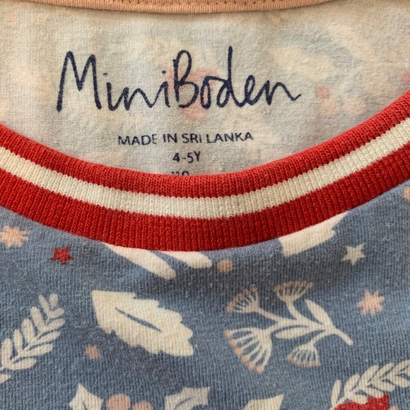 Mini Boden cotton dress with woodland creature fabric - size 4-5Y - Picture 2 of 2